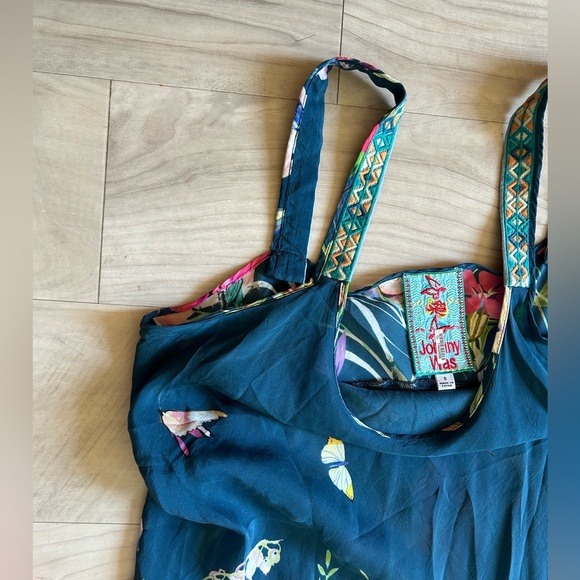 Johnny Was LINSU bias cut floral maxi dress - Picture 4 of 4